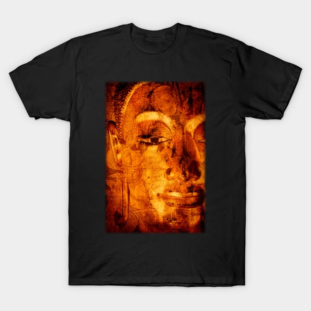 The Lord Buddha - Abstract Illustration Of The Face Of The Lord T-Shirt by VintCam